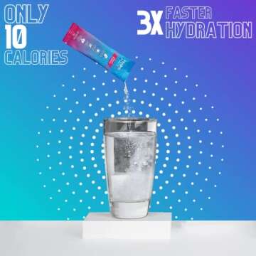 HydroMATE Electrolytes Powder Low Sugar - 30 Count Fruit Punch Instant Hydration Packets with Vitamin C to Boost Energy - Low Sugar Electrolytes Powder Packets to Support Hydration Fast Party Recovery