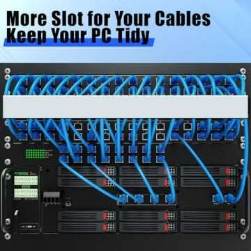 Wire Duct Kit, Open Slot Cable Duct Management Raceway, 123in Cable Track Desk Wire Channel, Cord Cover Wiring Raceway Duct, Cable Raceway Kit to Hide Wall Mount TV Cables - 8x15.4in X 1.97in X 1.97in