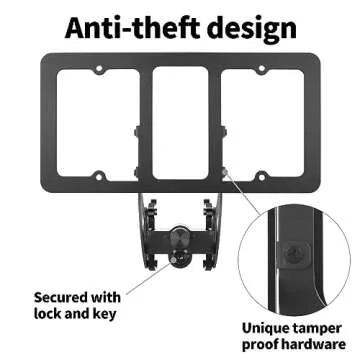 The Original Lockable License Plate Holder for 2020-2024 Tesla Model Y, Front License Plate Bracket ...