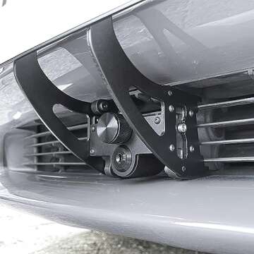 The Original Lockable License Plate Holder for 2020-2024 Tesla Model Y, Front License Plate Bracket Mounting Kit with Anti-Theft Features, No Adhesives License Frame (Streamlined Gen2 Design)