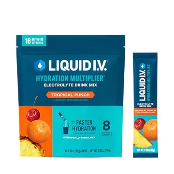 Liquid I.V. Hydration Multiplier Tropical Punch 16 Servings