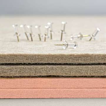 Lightomorrow 48 x 36 Felt Bulletin Board for Home