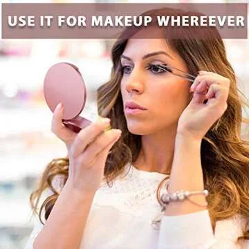 Travel Eyelash Box Kit with Makeup Mirror & Applicator