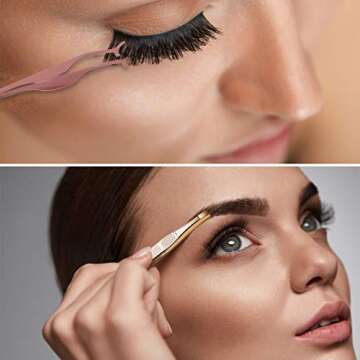 Travel Eyelash Box Kit with Makeup Mirror & Applicator