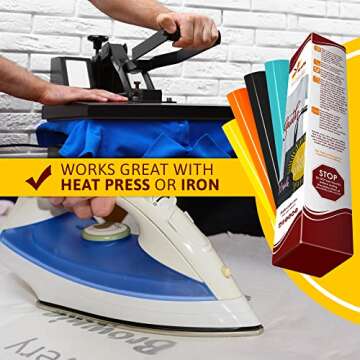 Firefly Craft Heat Transfer Vinyl Sheets - Versatile & Easy to Use