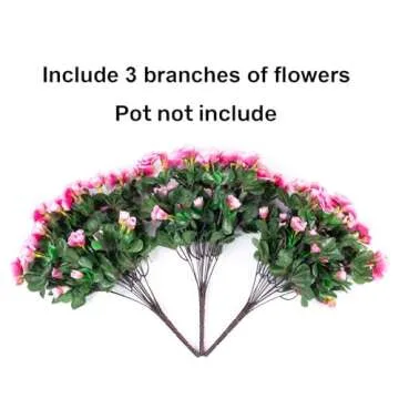 Ivydale Faux Silk Camellia Flowers for Outdoor Decor