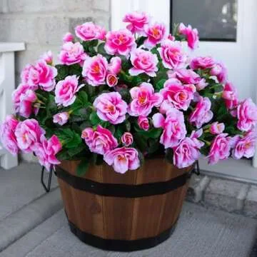Ivydale Faux Silk Camellia Flowers for Outdoor Decor