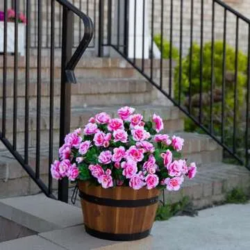 Ivydale Faux Silk Camellia Flowers for Outdoor Decor