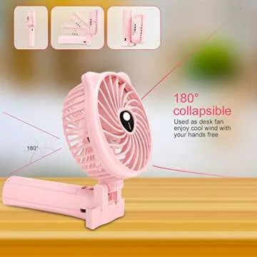 TriPole Mini Handheld Fan - 3 Speed Portable USB Fan
