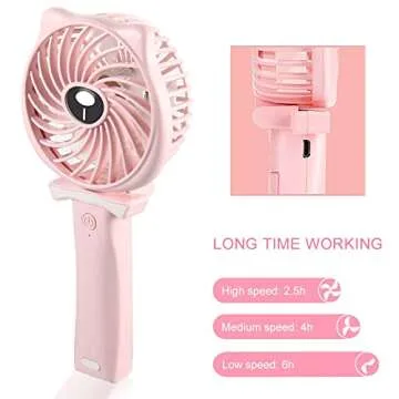 TriPole Mini Handheld Fan - 3 Speed Portable USB Fan