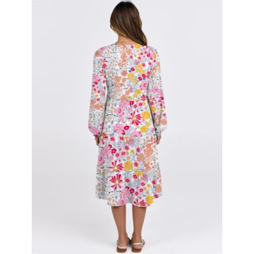 ANRABESS Long Sleeve Dress for Women Spring Fashion