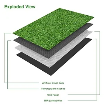 GL Artificial Grass Mats - 35MM Thick Faux Grass Rug