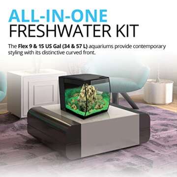 Hagen Flex Freshwater Kit - Black - 15 gal