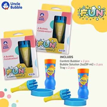 Uncle Bubble Confetti Bubbler | Make Loads of Tiny Bubbles