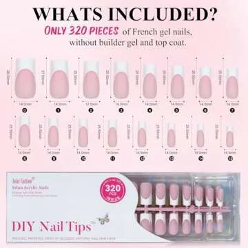 White French Tip Press-On Nails | Jofay Fashion | 320Pcs