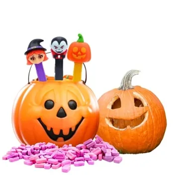 PEZ Halloween Candy Dispensers Pack of 3 Fun Designs