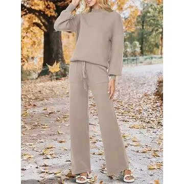 ZESICA Women's Stylish Cozy Sweater Set for Winter