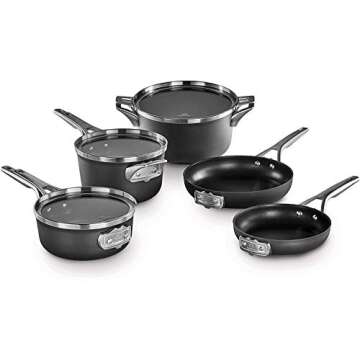 Calphalon Nonstick Cookware Set, 8 Pc, Black