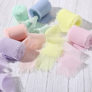 Handmade Fringe Chiffon Silk Ribbon for Crafts and Gifts