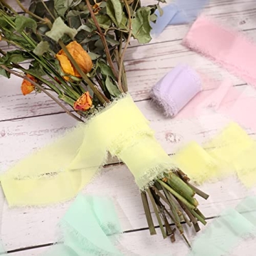 Handmade Fringe Chiffon Silk Ribbon for Crafts and Gifts