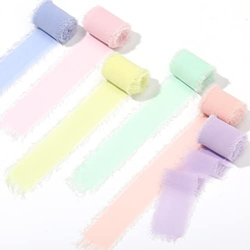 Handmade Fringe Chiffon Silk Ribbon for Crafts and Gifts