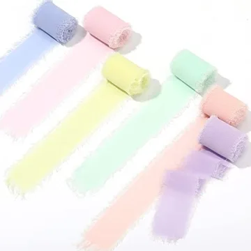 Handmade Fringe Chiffon Silk Ribbon for Crafts and Gifts
