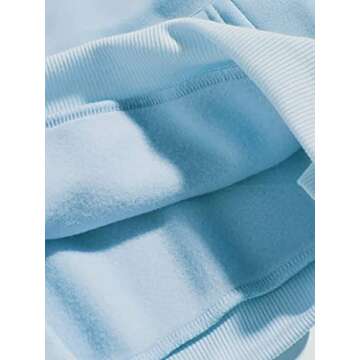 Cioatin Women’s Y2K Slogan Letter Graphic Oversized Aesthetic Hoodie Drop Shoulder Fleece Hooded Sweatshirt Pullover Sky Blue