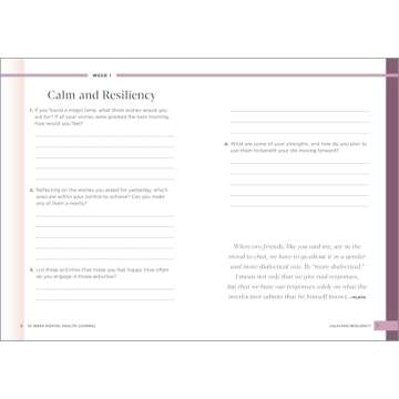 52-Week Mental Health Journal: Guided Prompts and Self-Reflection to Reduce Stress and Improve Well-Being