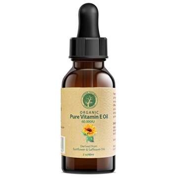 Vitamin E Oil 100% Pure & Natural 60,000IU Skin Repair, Face & Full Body Moisturizer. Surgery, Scar Treatment, Stretch Marks, Skin Irritation. 2 fl oz.