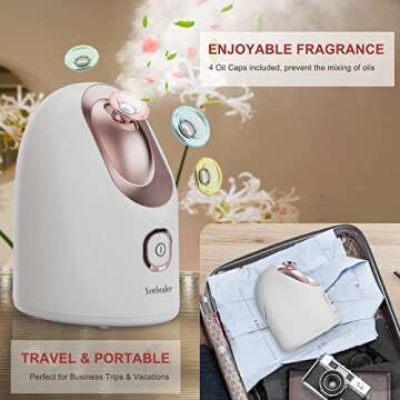 Newbealer Facial Steamer for Deep Cleaning and Relaxation
