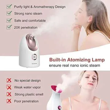 Newbealer Facial Steamer for Deep Cleaning and Relaxation