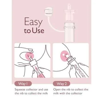 Momcozy Colostrum Collector Reusable Breast Milk Collector, Portable Colostrum Container Can be Feeding Baby, Multi-Use Collector BPA Free, 5ml-2pcs