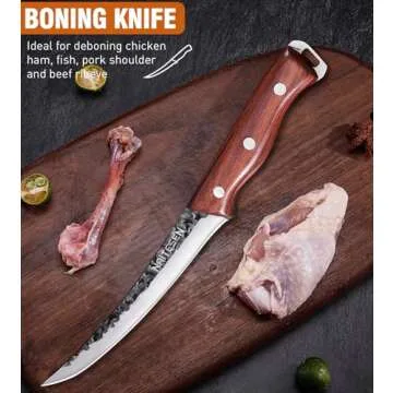 Naitesen 4PCS Butcher Knife Set for Gift Giving