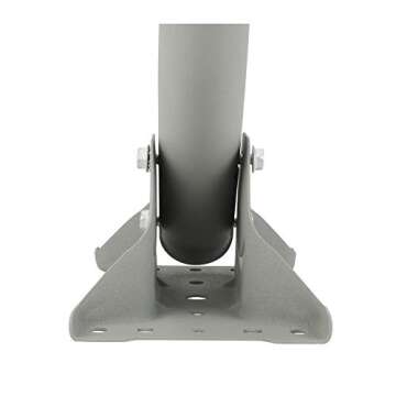 Skywalker J Pipe Mount Mast for Outdoor Antenna, Sturdy One-Piece Antenna Mounting Pole, Powder Coated Paint Finish, No Rust (Length 38", Diameter 1.66")