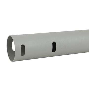 Skywalker J Pipe Mount Mast for Outdoor Antenna, Sturdy One-Piece Antenna Mounting Pole, Powder Coated Paint Finish, No Rust (Length 38", Diameter 1.66")