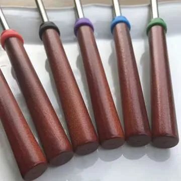 Kooalo Roasting Sticks - Premium Extendable Marshmallow Smores Roasting Sticks for Fire Pit