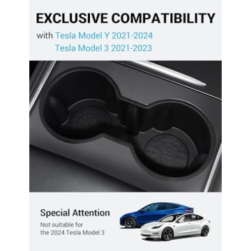 Motrobe Cup Holder Insert for Tesla Model Y & Model 3