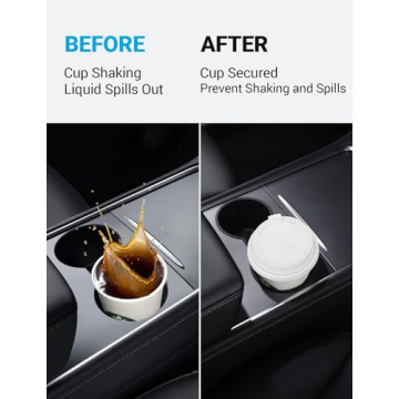 Motrobe Cup Holder Insert for Tesla Model Y & Model 3