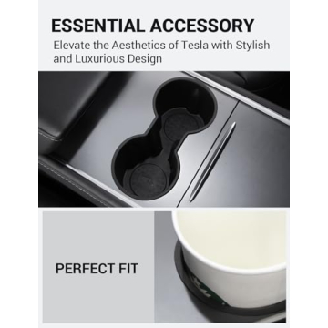 Motrobe Cup Holder Insert for Tesla Model Y & Model 3