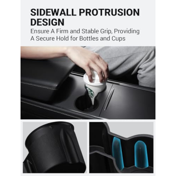 Motrobe Cup Holder Insert for Tesla Model Y & Model 3