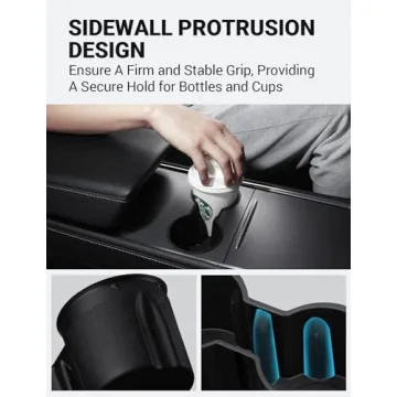 Motrobe Cup Holder Insert for Tesla Model Y & Model 3