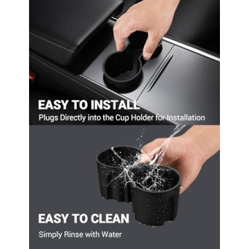 Motrobe Cup Holder Insert for Tesla Model Y & Model 3