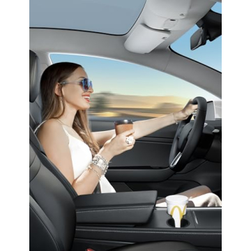 Motrobe Cup Holder Insert for Tesla Model Y & Model 3
