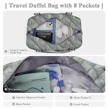 Durable Travel Duffel Bag for Gym and Weekend Getaways
