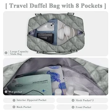 Durable Travel Duffel Bag for Gym and Weekend Getaways