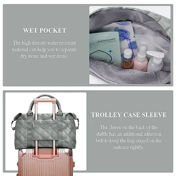 Durable Travel Duffel Bag for Gym and Weekend Getaways