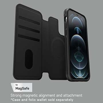 OtterBox Detachable Folio Wallet for MagSafe - Black