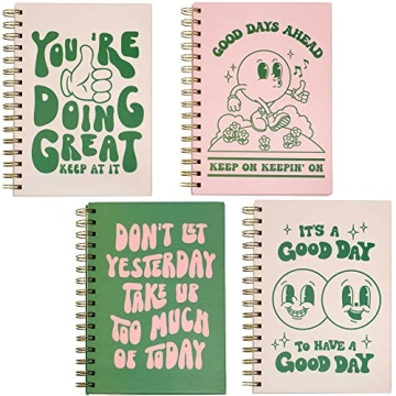 Stylish A5 Notebooks for School and Work - 4 Pack