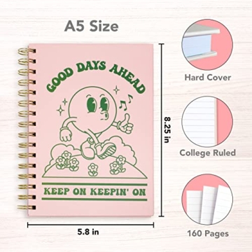 Stylish A5 Notebooks for School and Work - 4 Pack