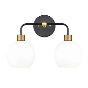 Linea di Liara Lukasa Bathroom Vanity Lights with 2 Bulbs